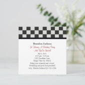 Uitnodigingen van de Birthday Party voor brandbest (Staand voorkant)