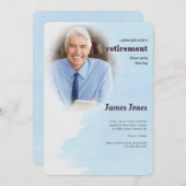 Uitnodigingen van de blauwe fotogroep (Voorkant / Achterkant)