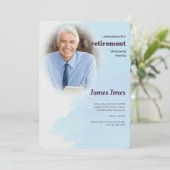 Uitnodigingen van de blauwe fotogroep (Staand voorkant)