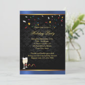 Uitnodigingen van de "blauwe grens Corporate Holid (Staand voorkant)