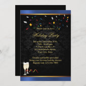 Uitnodigingen van de "blauwe grens Corporate Holid (Voorkant / Achterkant)