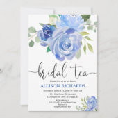 Uitnodigingen van de blauwe groene theekopie (Voorkant)