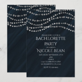 Uitnodigingen van de Blue & Diamond Glamor Bling P