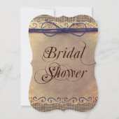 Uitnodigingen van de  Bridal van het Rustic Land (Achterkant)