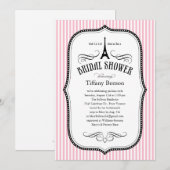 Uitnodigingen van de Bridal van Parijs (Voorkant / Achterkant)