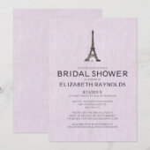 Uitnodigingen van de Bridal van Parijs (Voorkant / Achterkant)