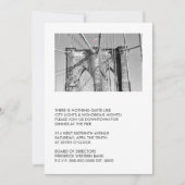 Uitnodigingen van de Brooklyn Bridge Party (Voorkant)