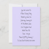 Uitnodigingen van de casual Lady Wine Glass Tastin (Achterkant)