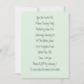 Uitnodigingen van de casual Lady Wine Glass Tastin (Achterkant)