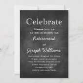 Uitnodigingen van de chalkboard Celebrate Retireme (Voorkant)