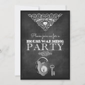Uitnodigingen van de Chalkboard Housewarming Party (Voorkant)