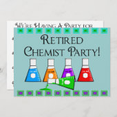Uitnodigingen van de Chemistische Partij in ruste (Voorkant / Achterkant)