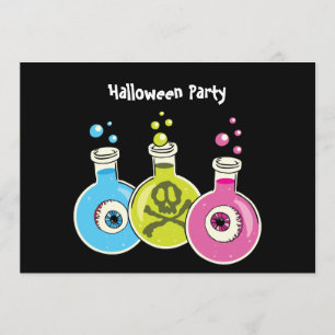 Uitnodigingen van de Chemistry Halloween Party