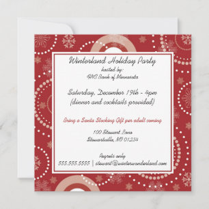 Uitnodigingen van de Corporate Holiday Party