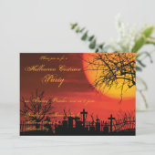 Uitnodigingen van de Costume van de Halloween Part (Staand voorkant)