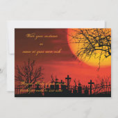 Uitnodigingen van de Costume van de Halloween Part (Achterkant)