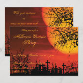 Uitnodigingen van de Costume van de Halloween Part (Voorkant / Achterkant)