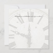 Uitnodigingen van de Countdown Clock Party van het (Achterkant)