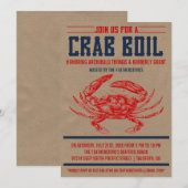 Uitnodigingen van de Crab Boil Party (Voorkant / Achterkant)