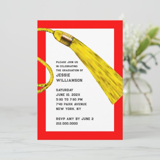 Uitnodigingen van de Creative Graduation Party (Staand voorkant)