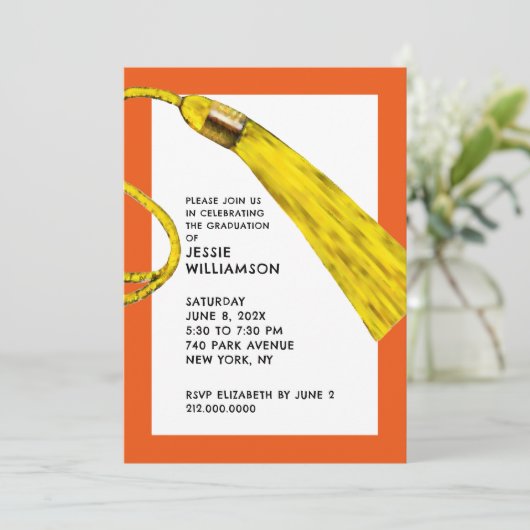 Uitnodigingen van de Creative Graduation Party (Staand voorkant)