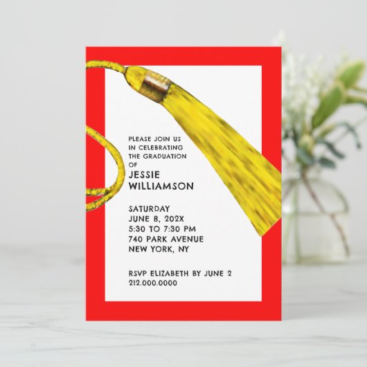 Uitnodigingen van de Creative Graduation Party (Staand voorkant)