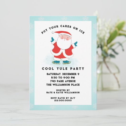 Uitnodigingen van de Creative Holiday Party (Staand voorkant)