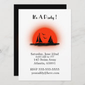 Uitnodigingen van de dag tot de nacht van het stra (Voorkant / Achterkant)