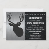Uitnodigingen van de Deer Hunting Graduation Party (Voorkant)