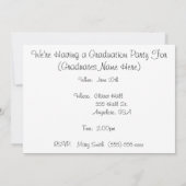 Uitnodigingen van de Dental Hygienist Graduation P (Achterkant)