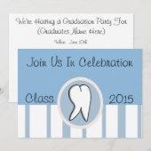 Uitnodigingen van de Dental Hygienist Graduation P (Voorkant / Achterkant)