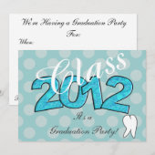 Uitnodigingen van de Dental Hygienist Graduation P (Voorkant / Achterkant)