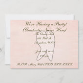 Uitnodigingen van de Dental Hygienist Graduation P (Achterkant)