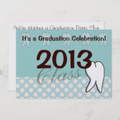 Uitnodigingen van de Dental Hygienist Graduation P (Voorkant / Achterkant)
