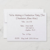 Uitnodigingen van de Dental Hygienist Graduation P (Achterkant)