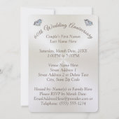 Uitnodigingen van de Diamond Wedding Jubileum Part (Achterkant)