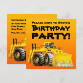 Uitnodigingen van de Digger Party van het Kind van (Voorkant / Achterkant)