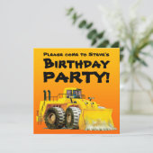 Uitnodigingen van de Digger Party van het Kind van (Staand voorkant)