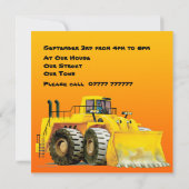 Uitnodigingen van de Digger Party van het Kind van (Achterkant)