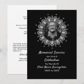 Uitnodigingen van de dodenherdenkingsdienst (Voorkant / Achterkant)