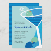 Uitnodigingen van de Donaupartij met Cocktails (Voorkant / Achterkant)