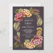 Uitnodigingen van de dramatische Floral Engagement (Voorkant)