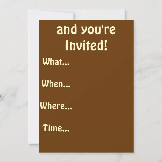 Uitnodigingen van de Duitse partij Shepherd (Achterkant)