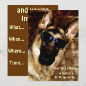 Uitnodigingen van de Duitse partij Shepherd (Voorkant / Achterkant)