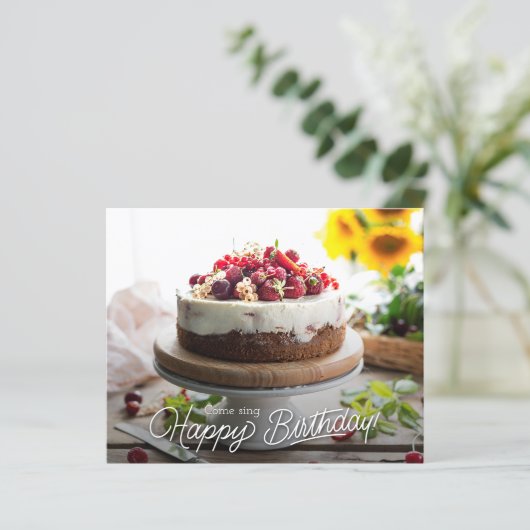 Uitnodigingen van de Elegant Birthday Cake Party (Staand voorkant)