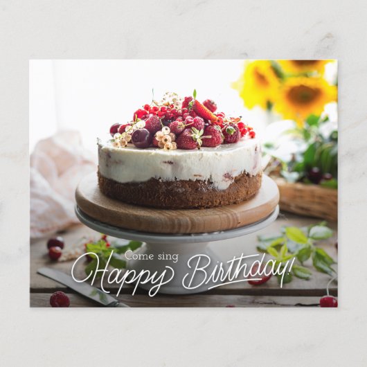 Uitnodigingen van de Elegant Birthday Cake Party (Voorkant)