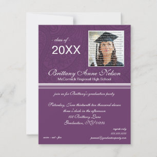 Uitnodigingen van de Elegant Graduation Party