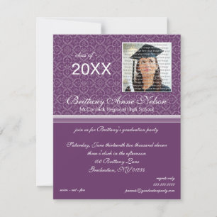 Uitnodigingen van de Elegant Graduation Party