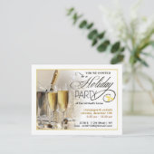 Uitnodigingen van de Elegant Holiday Party (Staand voorkant)