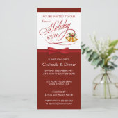 Uitnodigingen van de Elegant Holiday Party (Staand voorkant)